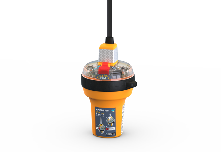 The Ocean Signal SafeSea EPIRB3 Pro the newest with AIS Emergency Position Indicating Radio Beacon. GMDSS Compliant.