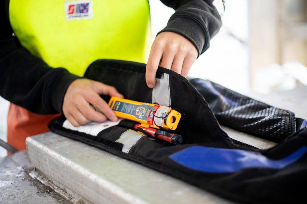 Enhanced maritime security with rescueME PLB3 AIS Personal Locator Beacon on a lifejacket