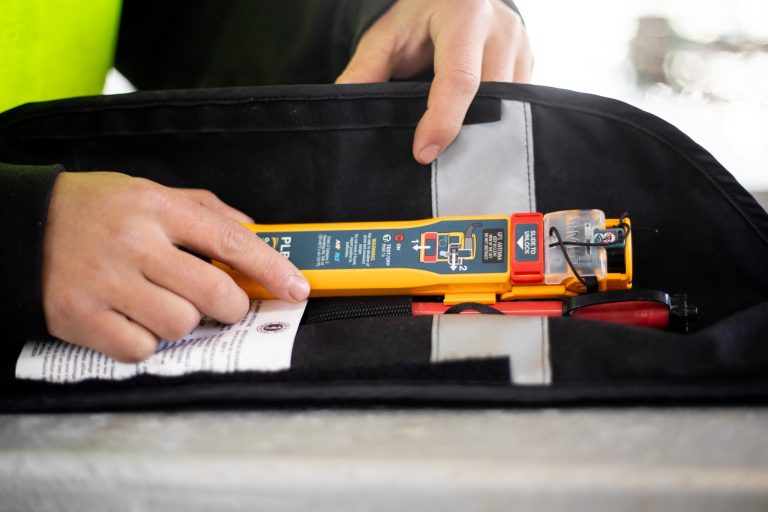 Enhanced maritime security with rescueME PLB3 AIS Personal Locator Beacon on a lifejacket