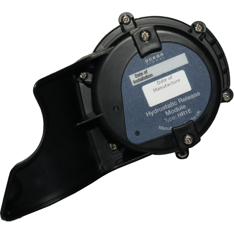 Ocean Signal SafeSea HR1E Hydrostatic Release Unit - essential marine safety equipment for automatic activation of life rafts