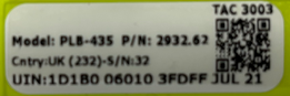PLB-400/410/425/435_Serial Number Label_Free Battery Replacement Program/Promotion in Europe_2026